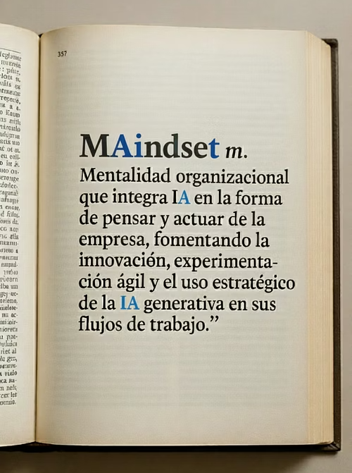 Definición de MAindset: mentalidad organizacional que integra iA